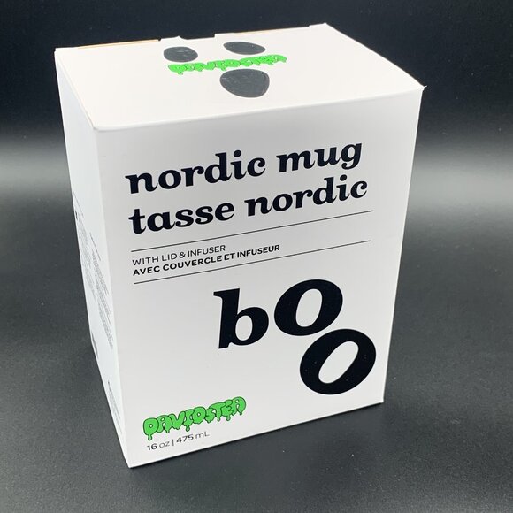 Davids Tea Nordic Mug with Lid & Infuser – Halloween 2024 Boo Edition Tea 16oz - Picture 12 of 16